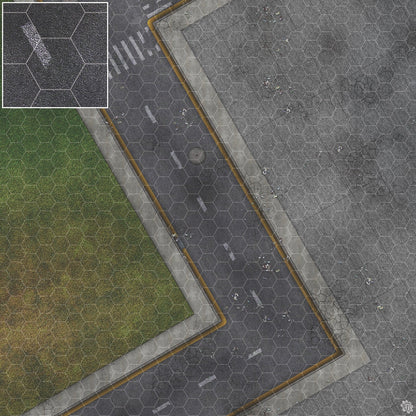 Mats by Mars: Park Avenue (Bend Rd) Tabletop Wargaming Play Mat