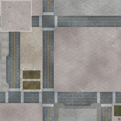 Mats by Mars: Streets of Justice C Tabletop Wargaming Play Mat