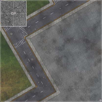 Mats by Mars: Park Avenue (Bend Rd) Tabletop Wargaming Play Mat
