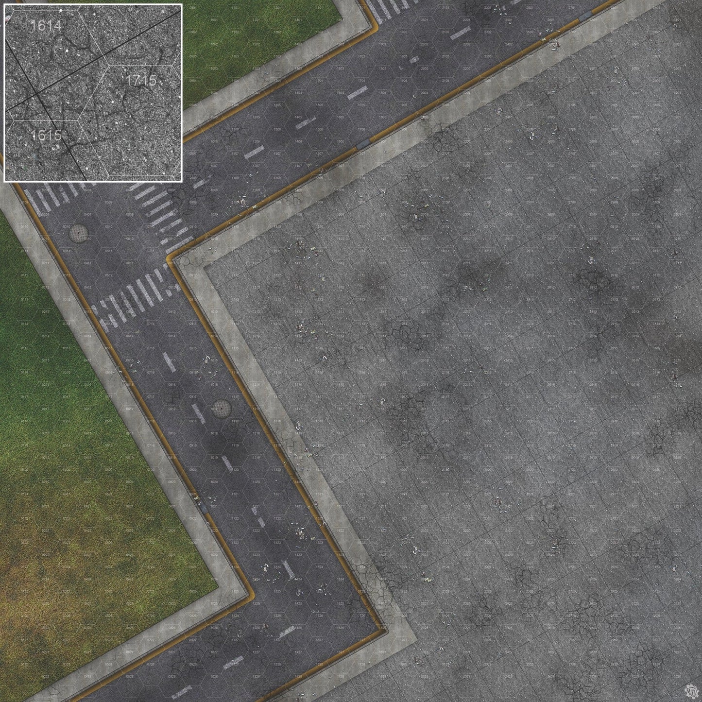 Mats by Mars: Park Avenue (Bend Rd) Tabletop Wargaming Play Mat