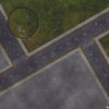 Park Avenue Intersection Urban Play Mat - Premium Tabletop Wargaming Surface by Mats by Mars