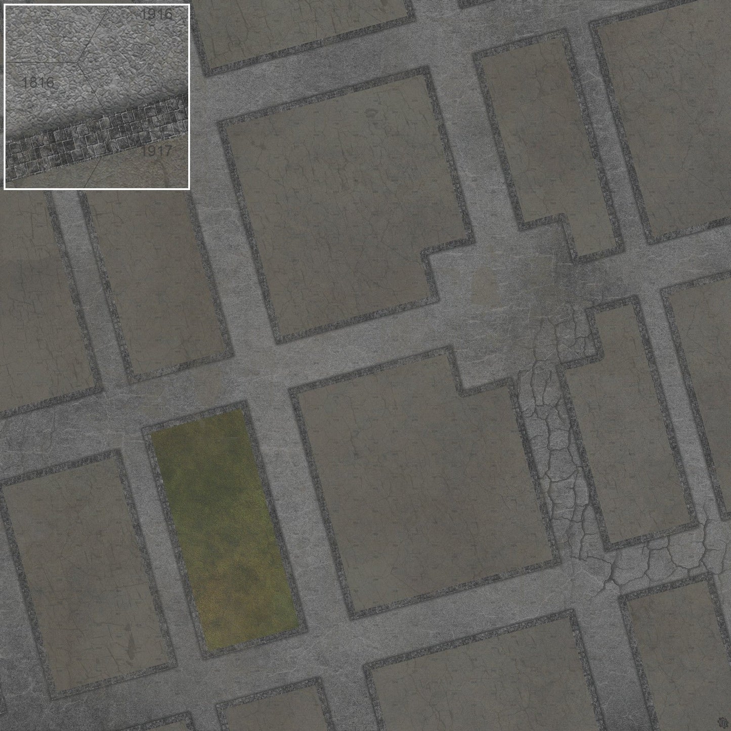 Streets of Conflict 8mm scale Tabletop Wargaming Play Mat