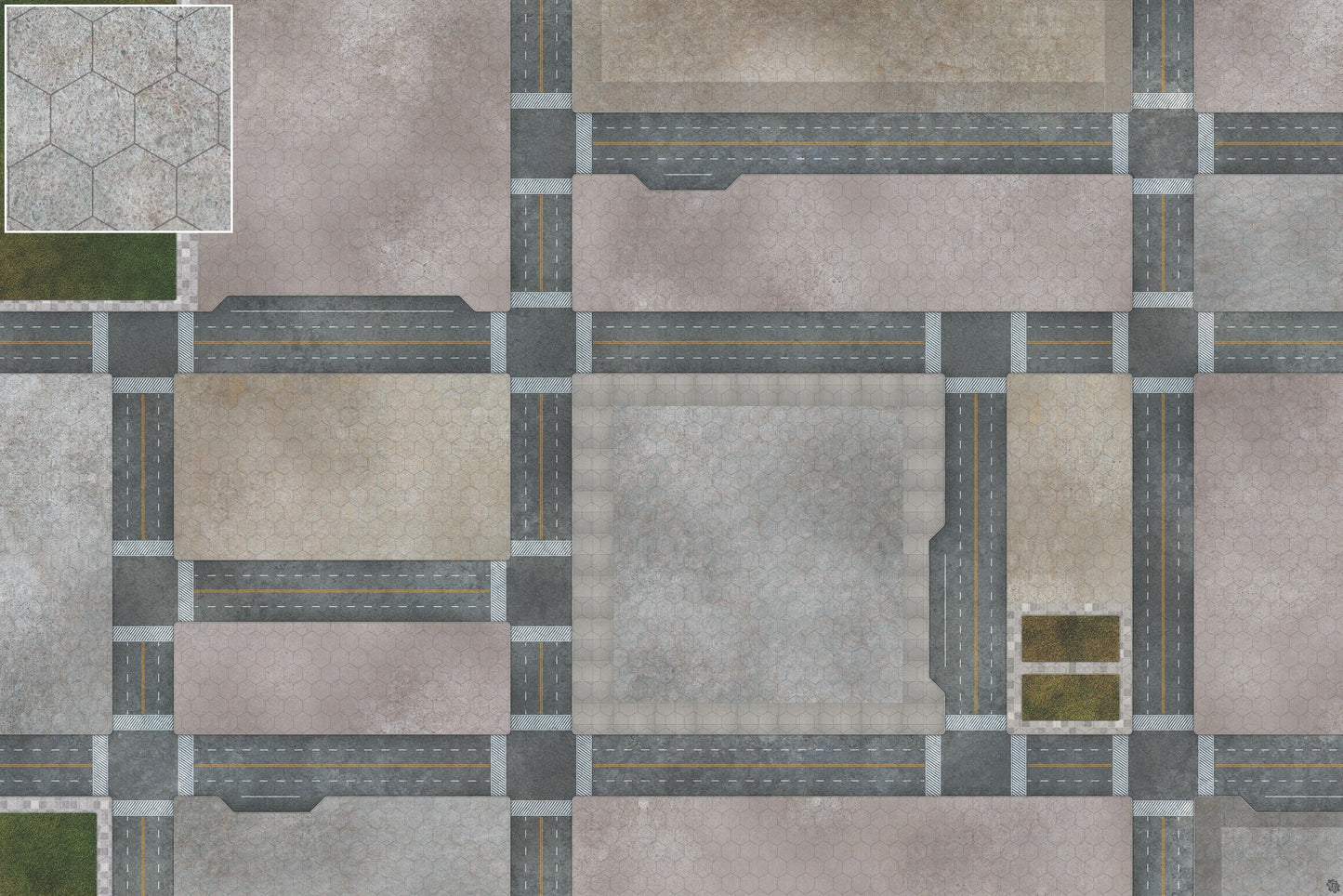 Mats by Mars: Streets of Justice A Tabletop Wargaming Play Mat
