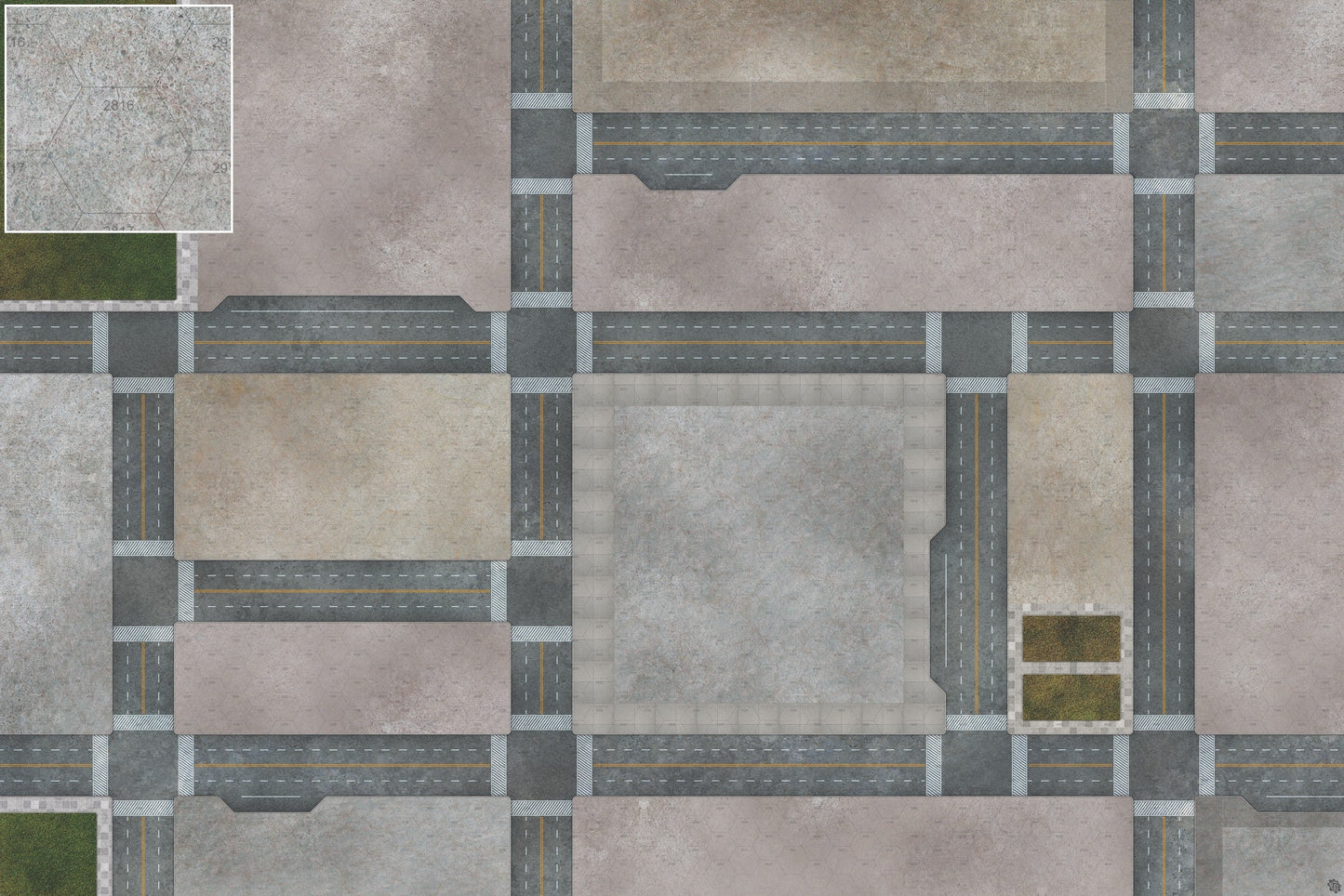 Mats by Mars: Streets of Justice A Tabletop Wargaming Play Mat