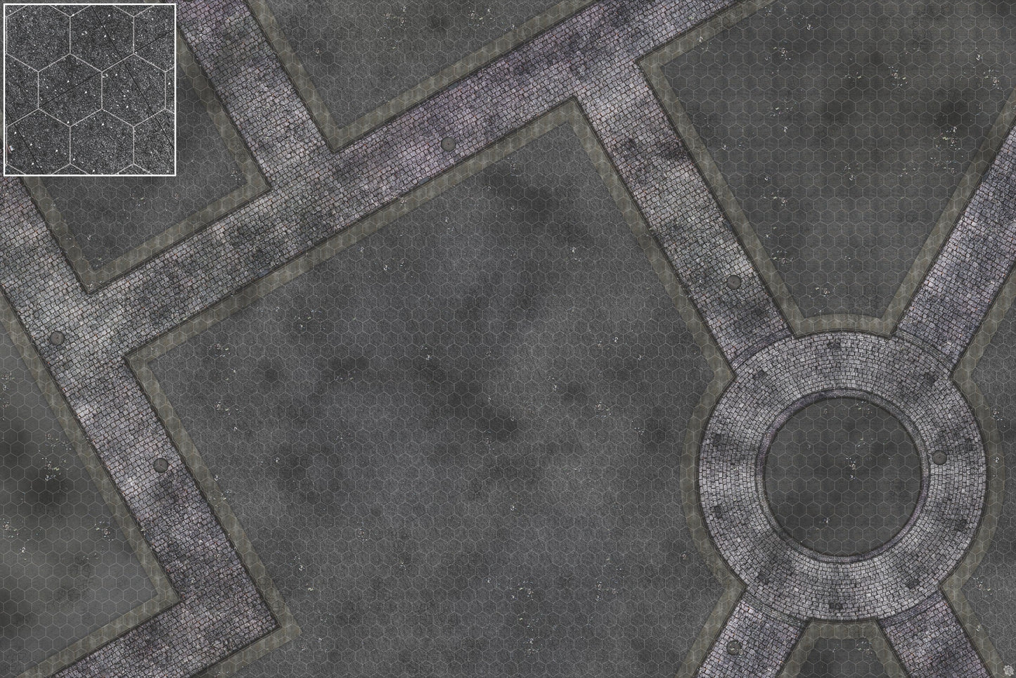 Mats by Mars: Victorian Alley (Bend Rd) Tabletop Wargaming Play Mat