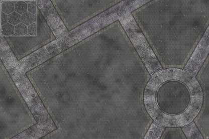 Mats by Mars: Victorian Alley (Bend Rd) Tabletop Wargaming Play Mat