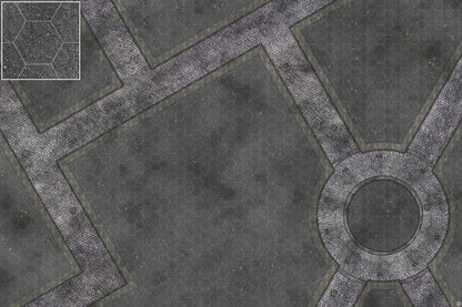 Mats by Mars: Victorian Alley (Bend Rd) Tabletop Wargaming Play Mat