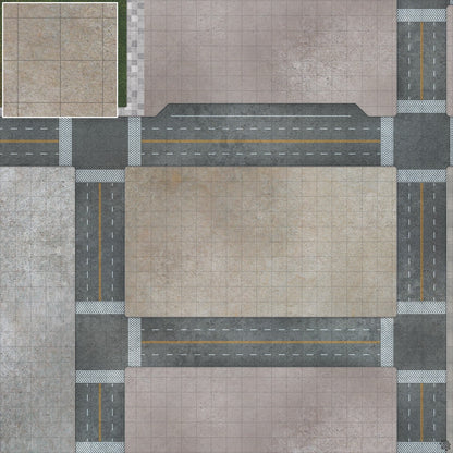 Mats by Mars: Streets of Justice A Tabletop Wargaming Play Mat