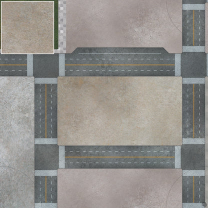 Mats by Mars: Streets of Justice A Tabletop Wargaming Play Mat