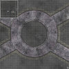 Mats by Mars: Victorian Alley (Circle) Tabletop Wargaming Play Mat