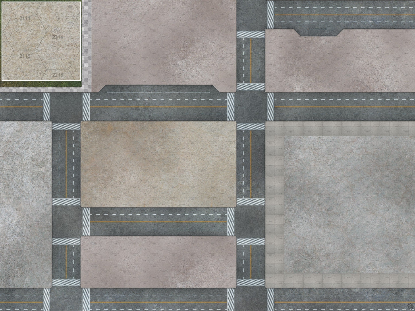 Mats by Mars: Streets of Justice A Tabletop Wargaming Play Mat