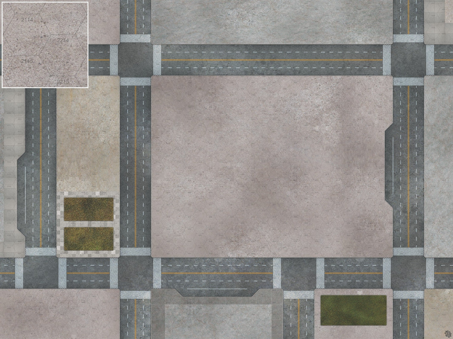 Mats by Mars: Streets of Justice C Tabletop Wargaming Play Mat