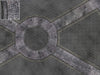 Mats by Mars: Victorian Alley (Circle) Tabletop Wargaming Play Mat