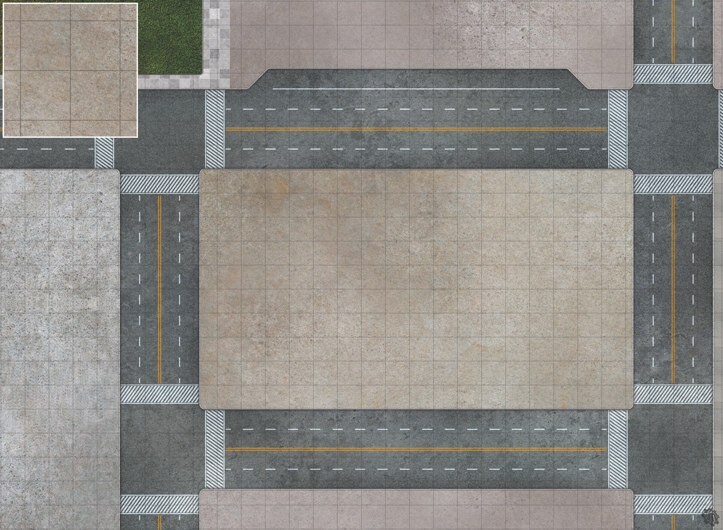 Mats by Mars: Streets of Justice A Tabletop Wargaming Play Mat