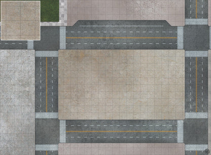 Mats by Mars: Streets of Justice A Tabletop Wargaming Play Mat