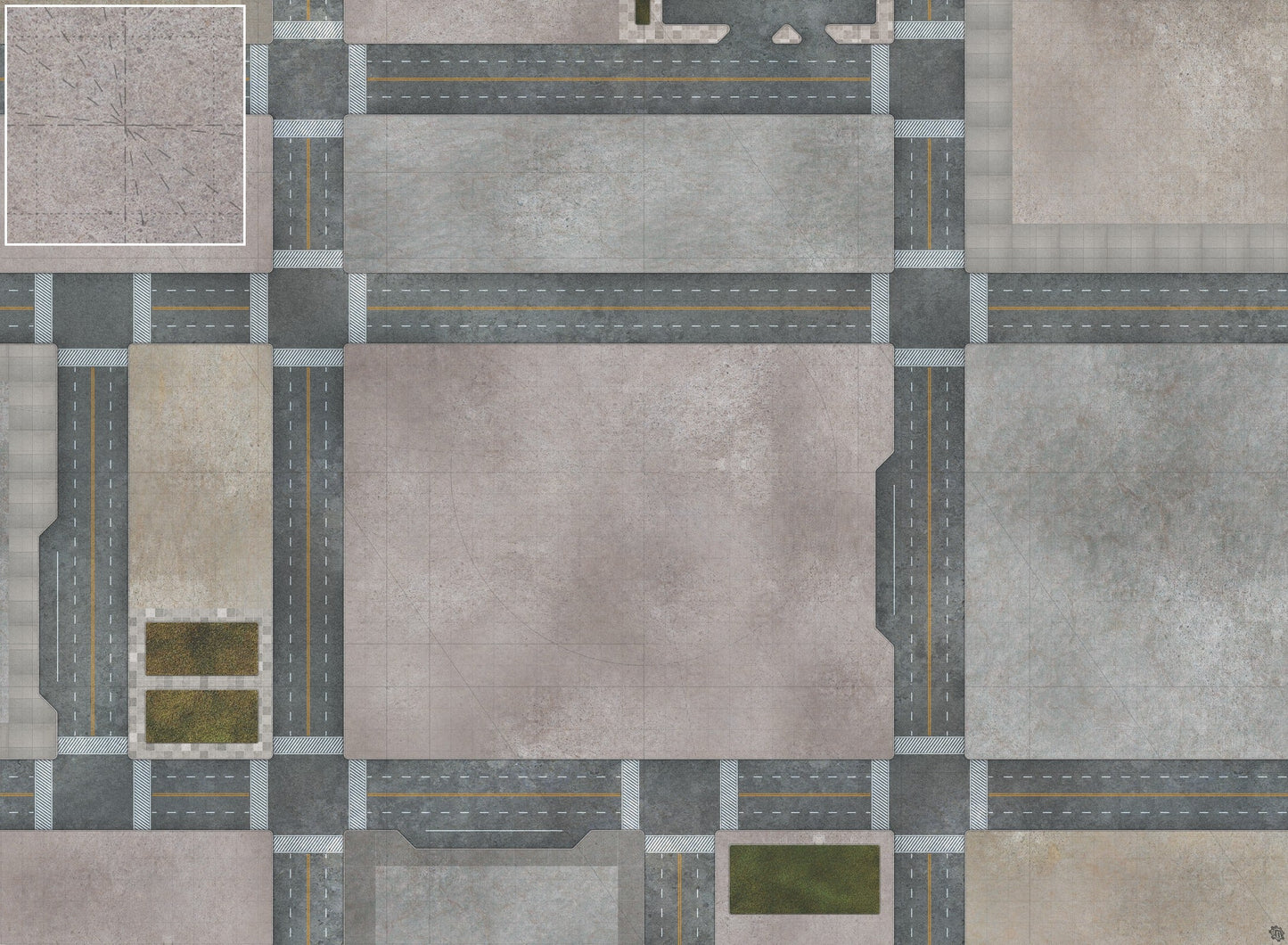 Mats by Mars: Streets of Justice C Tabletop Wargaming Play Mat
