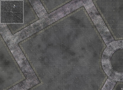 Mats by Mars: Victorian Alley (Bend Rd) Tabletop Wargaming Play Mat