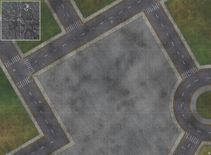 Mats by Mars: Park Avenue (Bend Rd) Tabletop Wargaming Play Mat