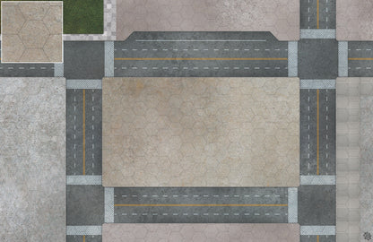 Mats by Mars: Streets of Justice A Tabletop Wargaming Play Mat