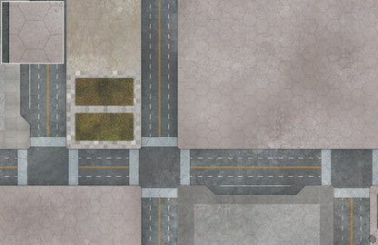 Mats by Mars: Streets of Justice C Tabletop Wargaming Play Mat