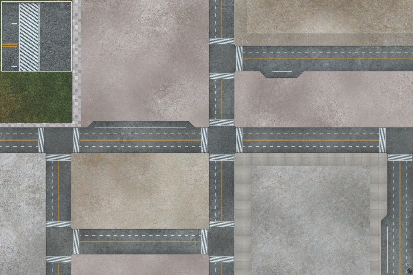 Mats by Mars: Streets of Justice A Tabletop Wargaming Play Mat