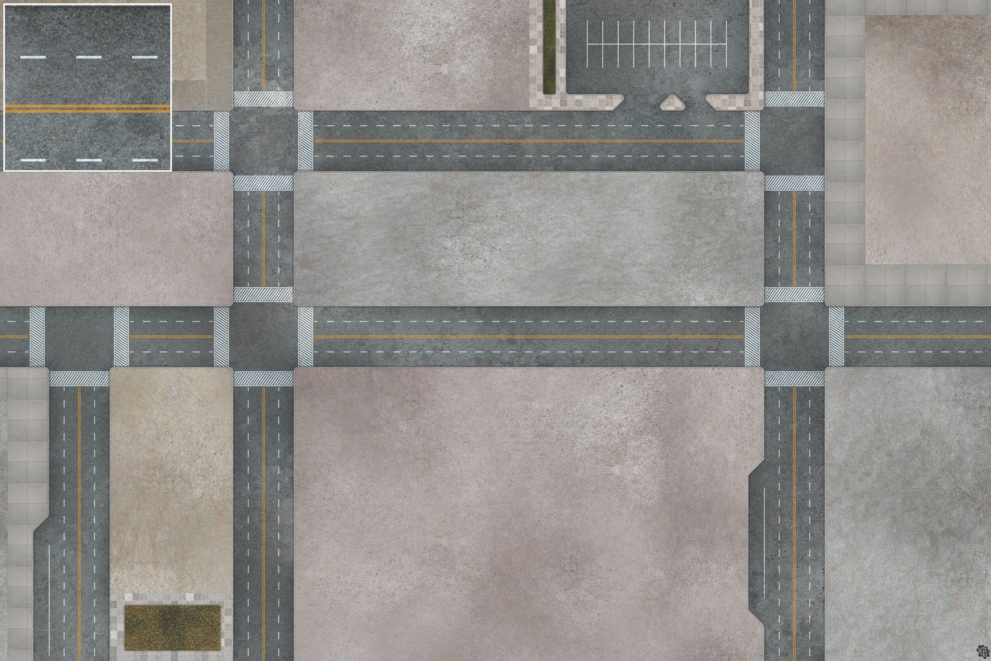 Mats by Mars: Streets of Justice C Tabletop Wargaming Play Mat