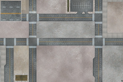 Mats by Mars: Streets of Justice C Tabletop Wargaming Play Mat