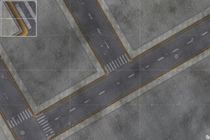 Mats by Mars: Crime Alley (Bend Rd) Tabletop Wargaming Play Mat