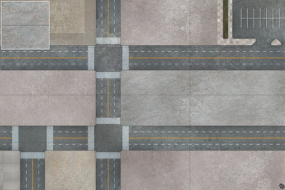 Mats by Mars: Streets of Justice C Tabletop Wargaming Play Mat