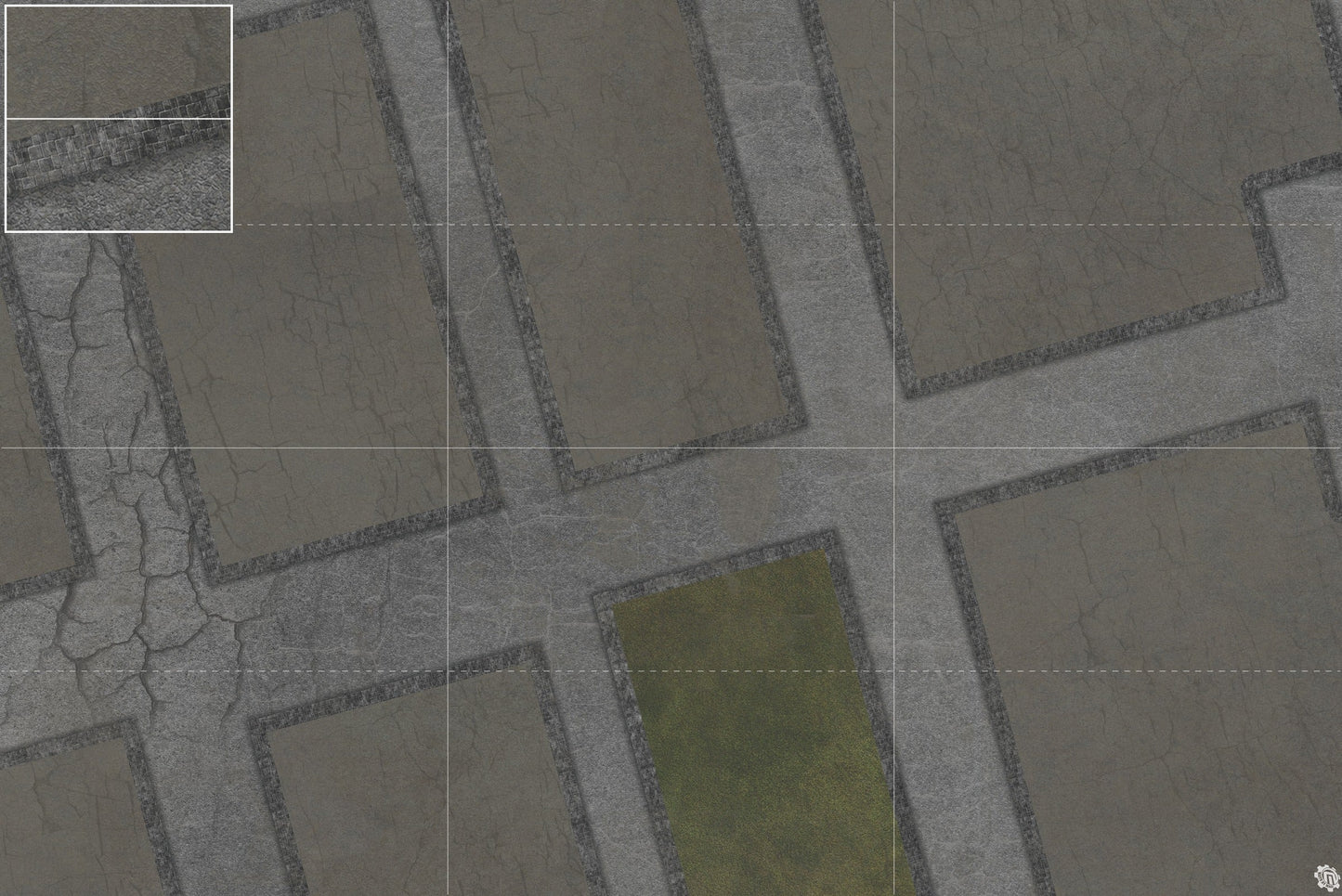 Streets of Conflict 8mm scale Tabletop Wargaming Play Mat