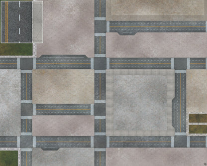 Mats by Mars: Streets of Justice A Tabletop Wargaming Play Mat