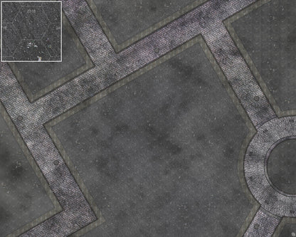 Mats by Mars: Victorian Alley (Bend Rd) Tabletop Wargaming Play Mat