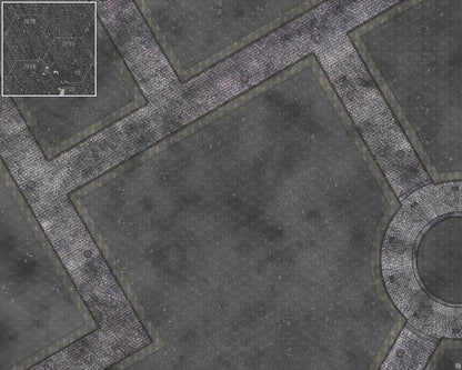 Mats by Mars: Victorian Alley (Bend Rd) Tabletop Wargaming Play Mat