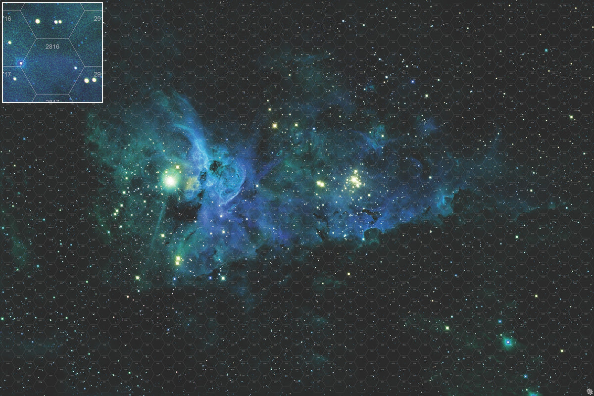 Mats by Mars: Nebula Storm Tabletop Wargaming Space Play Mat