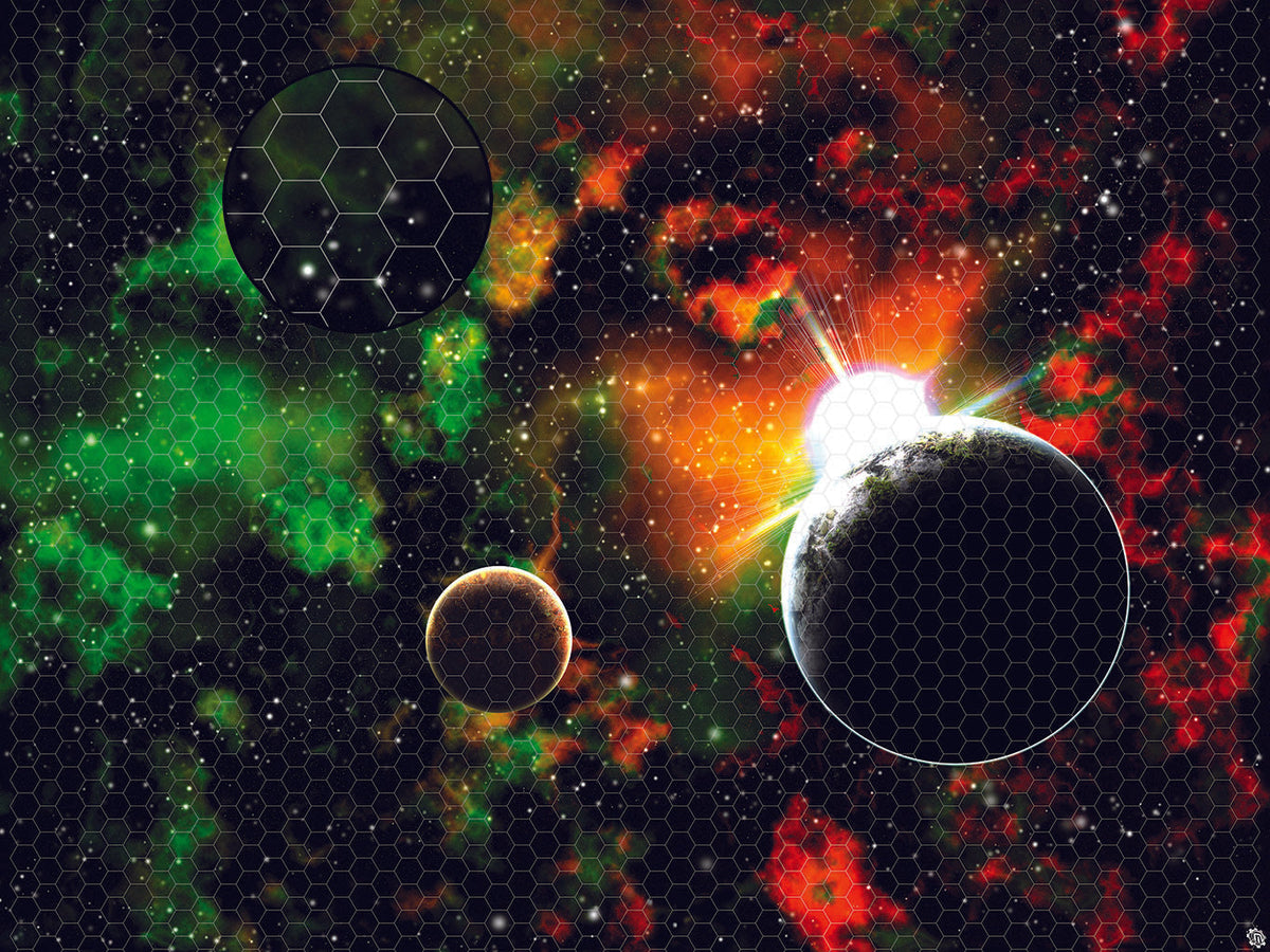 Mats by Mars: Blue Star Eclipse Tabletop Wargaming Space Play Mat
