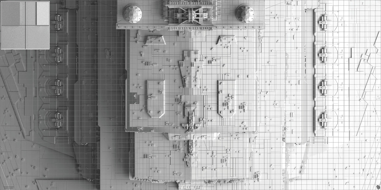 Mats by Mars: Mars Destroyer Tabletop Wargaming Space Play Mat