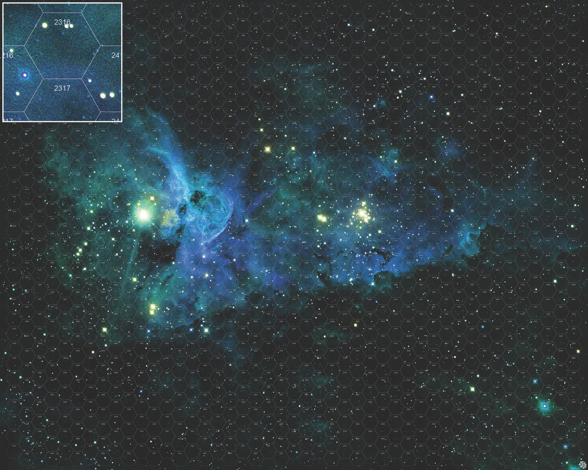 Mats by Mars: Nebula Storm Tabletop Wargaming Space Play Mat