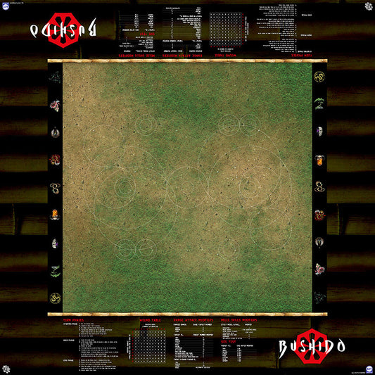 GCT Studios BUSHIDO PlayerAid Play Mat by Mats by Mars