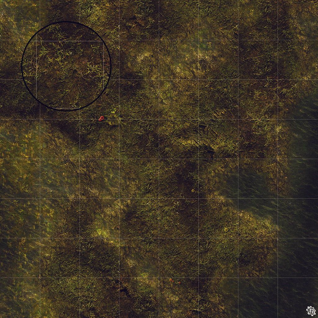 Swamplands Bog Play Mat - Premium Tabletop Wargaming Surface by Mats by Mars