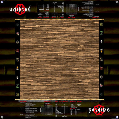 GCT Studios BUSHIDO PlayerAid Play Mat by Mats by Mars