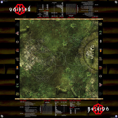GCT Studios BUSHIDO PlayerAid Play Mat by Mats by Mars