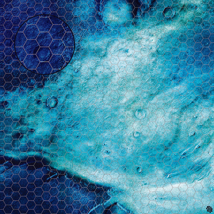 Rimecrust Frozen Tundra Play Mat - Premium Tabletop Wargaming Surface by Mats by Mars