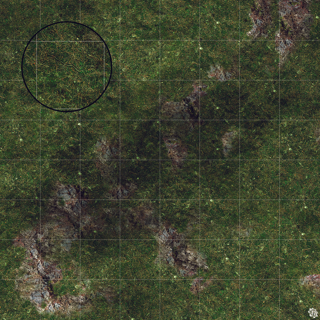 Mats by Mars: Green Hills Tabletop Wargaming Play Mat - Premium Gaming Surface