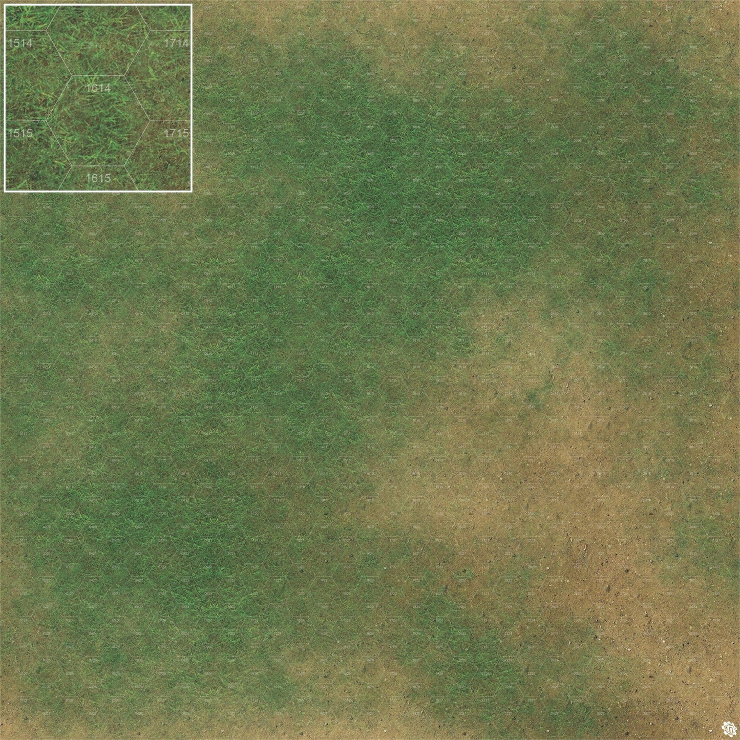 Mats by Mars: Grassy Spring Tabletop Wargaming Play Mat