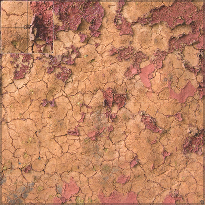 Badlands Wasteland Play Mat - Premium Tabletop Wargaming Surface by Mats by Mars