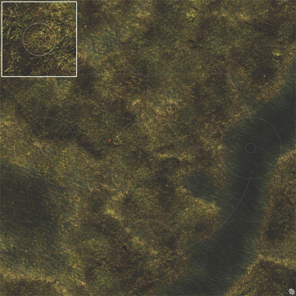 Swamplands Bog Play Mat - Premium Tabletop Wargaming Surface by Mats by Mars