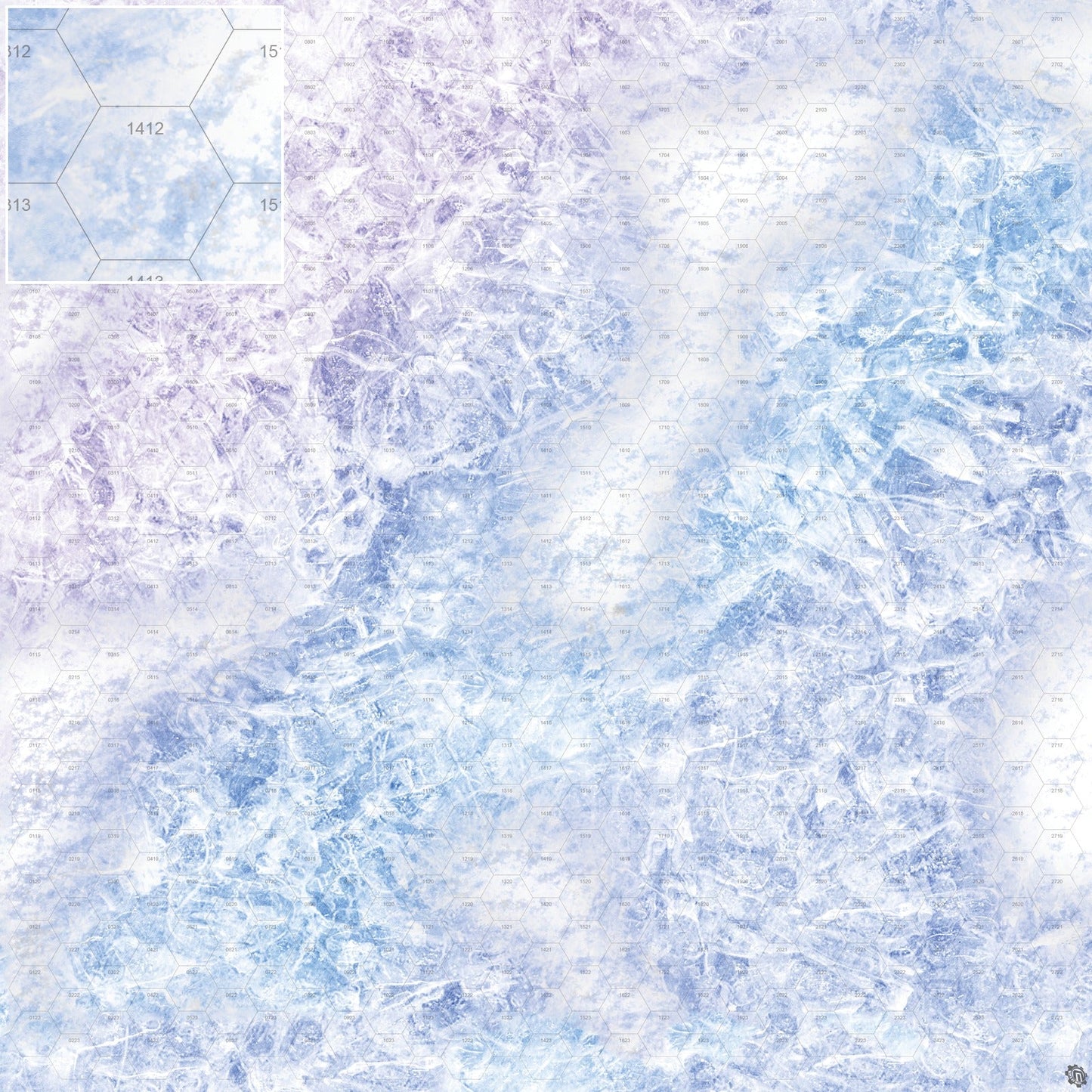 Mats by Mars: Frozen Lake Tabletop Wargaming Play Mat