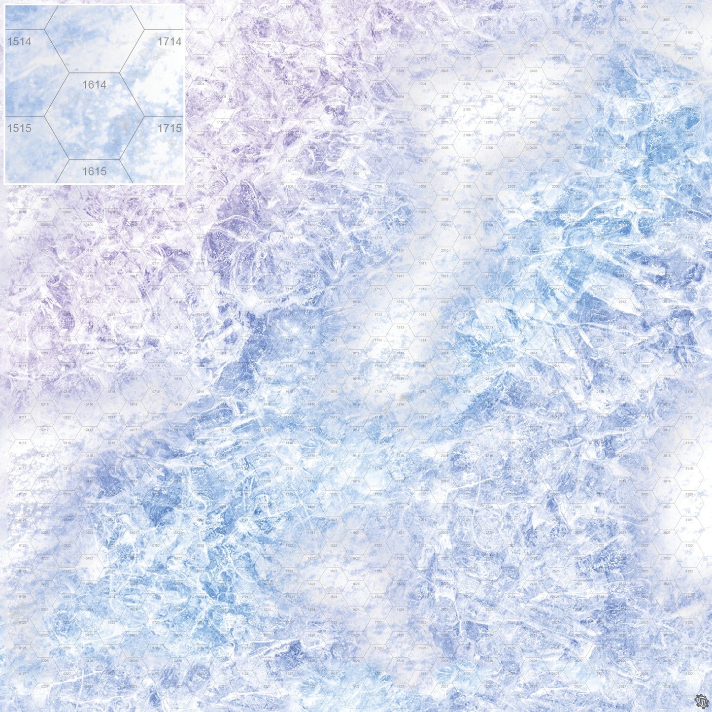 Mats by Mars: Frozen Lake Tabletop Wargaming Play Mat