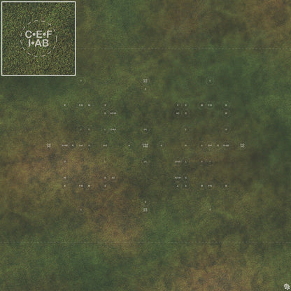 Mats by Mars: Green Meadow Tabletop Wargaming Play Mat