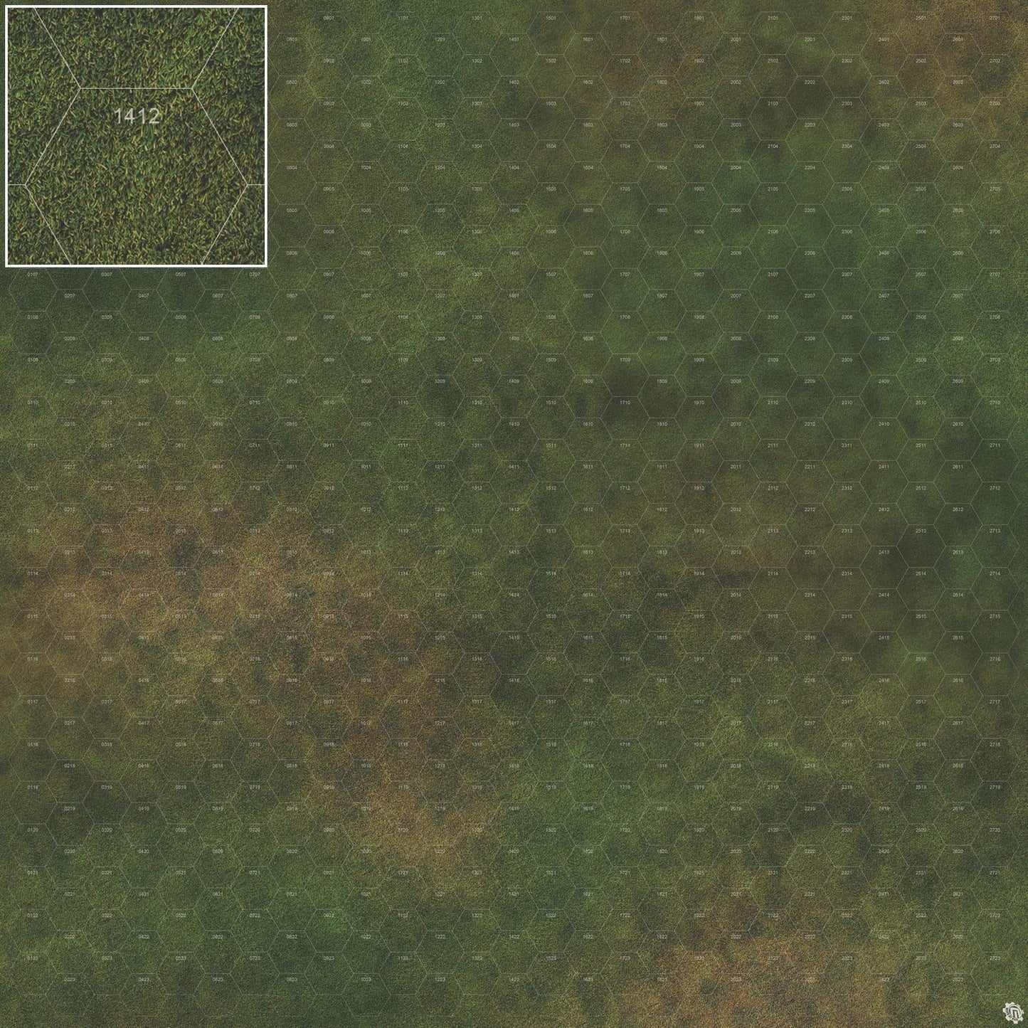 Mats by Mars: Green Meadow Tabletop Wargaming Play Mat